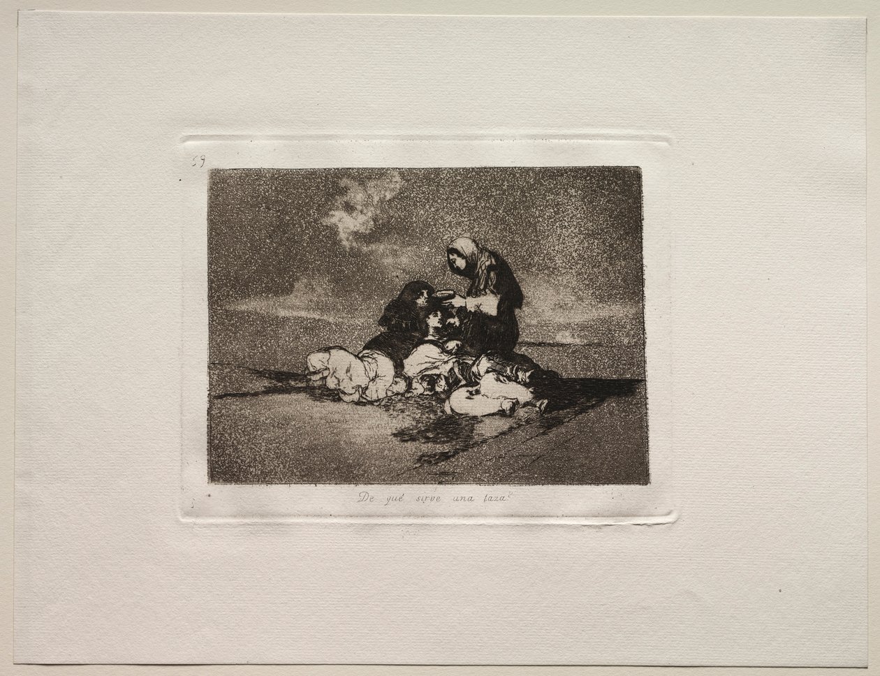 Os horrores da guerra: para que serve uma xícara de Francisco de Goya