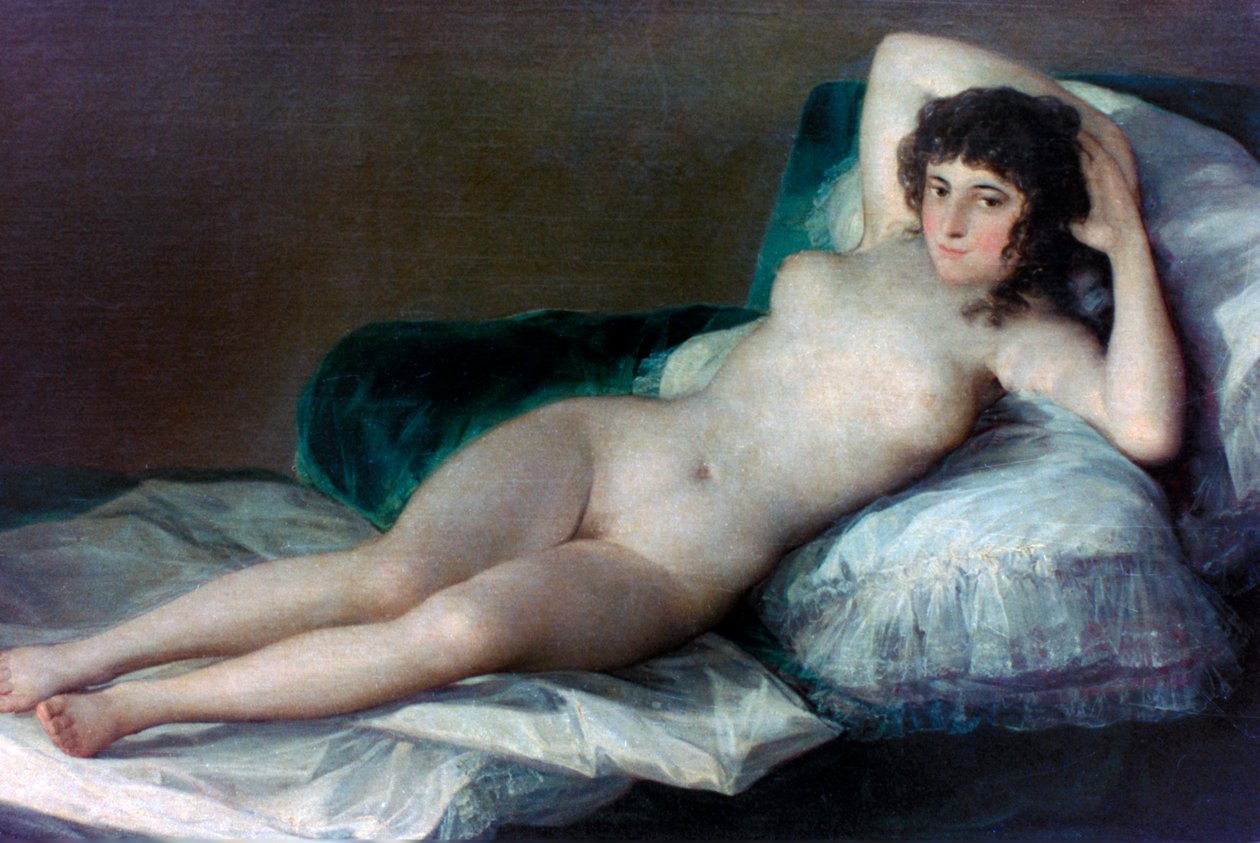 A Maja Nua, c1800 de Francisco de Goya