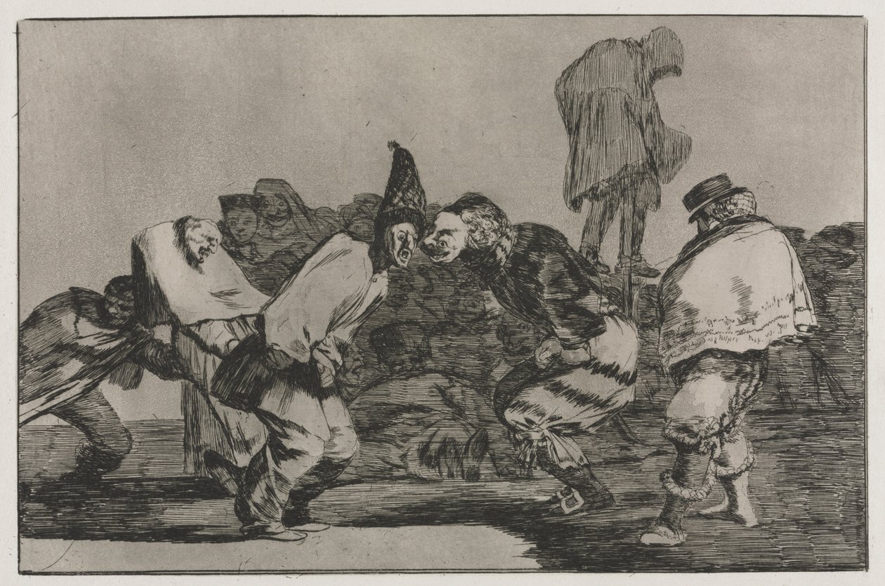 Os Provérbios: Loucura de Carnaval, 1864. de Francisco de Goya