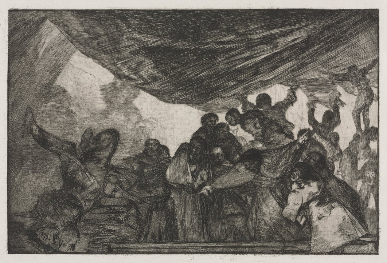 Os Provérbios: Clara Loucura de Francisco de Goya