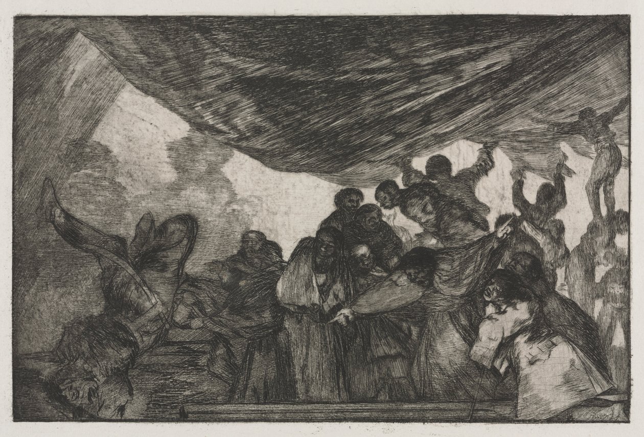 Os Provérbios: Clear Folly, 1864. de Francisco de Goya