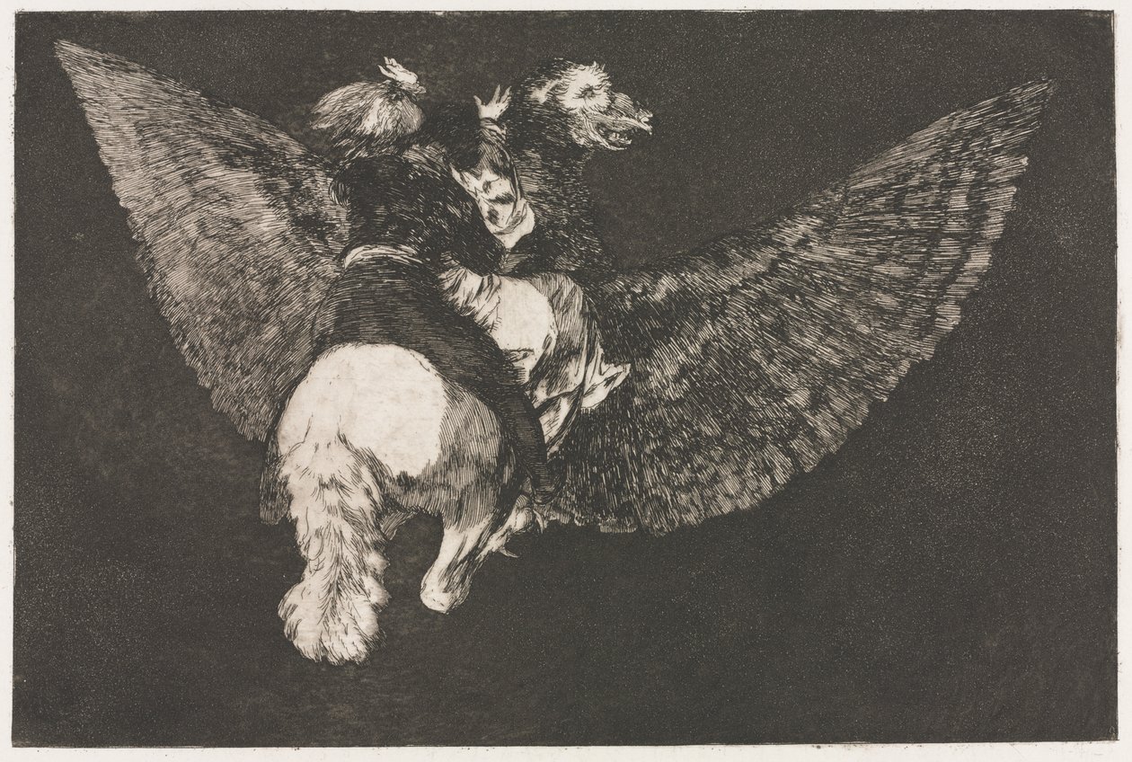 Os Provérbios: Insensatez Voadora de Francisco de Goya