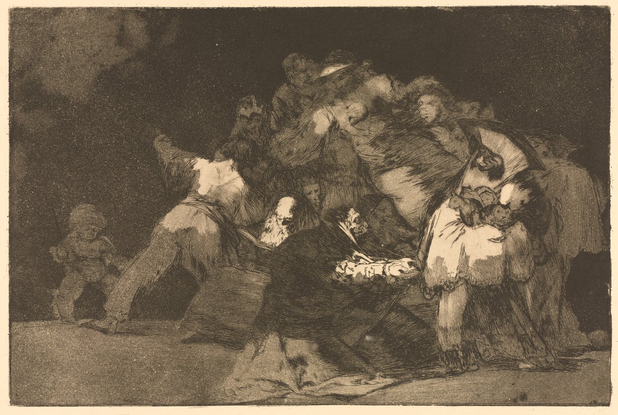 Os Provérbios: General Folly, 1864. de Francisco de Goya