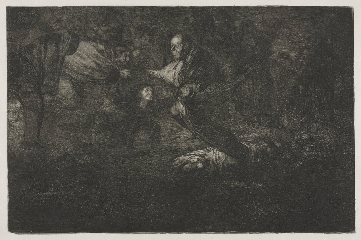 Os Provérbios: Deus os cria e eles se unem de Francisco de Goya