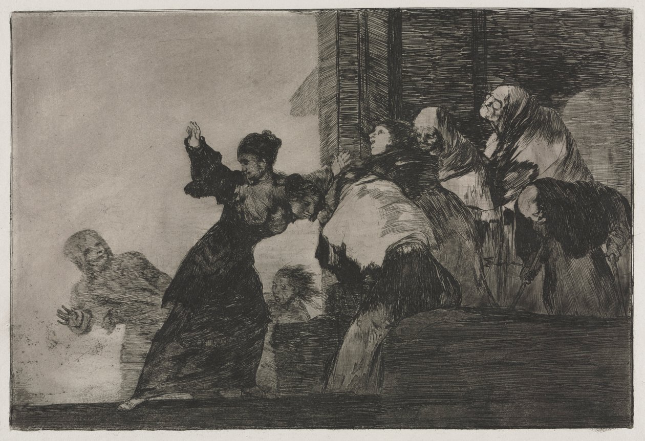 Os Provérbios: Pobre Insensatez, 1864. de Francisco de Goya