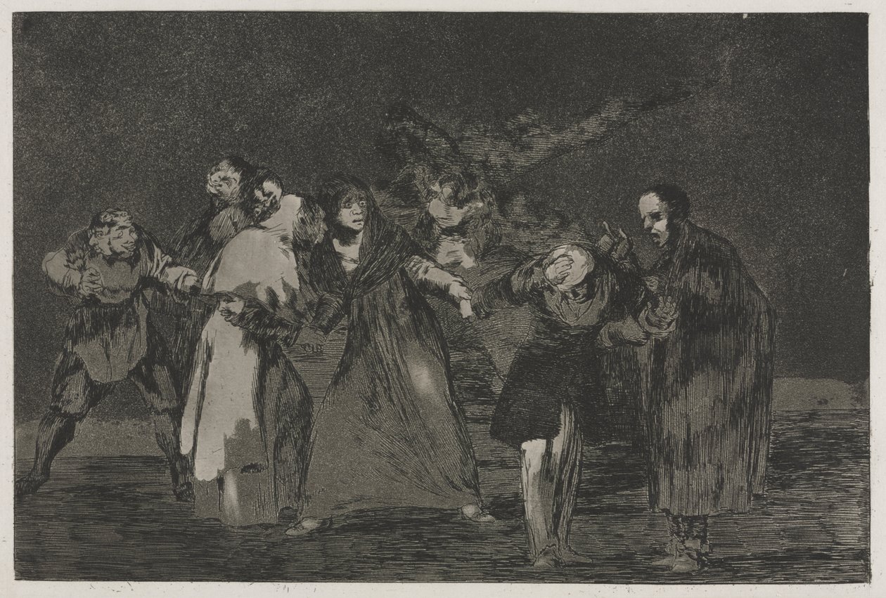 Os Provérbios: As feridas curam mais rápido do que palavras apressadas de Francisco de Goya