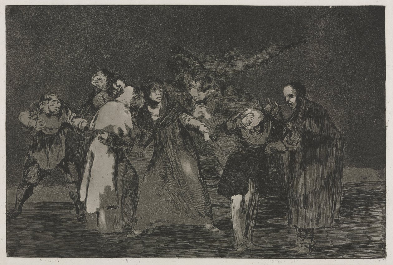 Os provérbios: as feridas cicatrizam mais rapidamente do que palavras precipitadas, 1864. de Francisco de Goya
