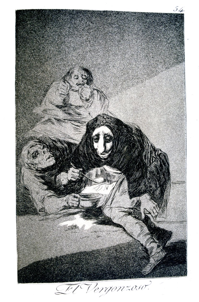 O Envergonhado, 1799 de Francisco de Goya