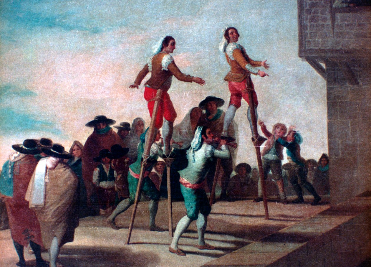 Os palafitas, c1785 de Francisco de Goya