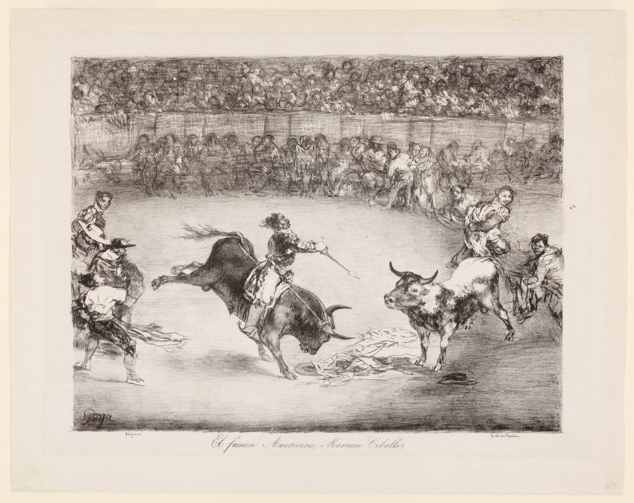 O famoso americano, Mariano Ceballos: Os touros de Bordéus de Francisco de Goya