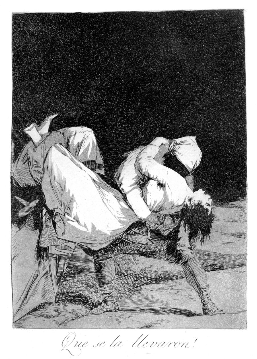 Eles a carregaram !, 1799 de Francisco de Goya