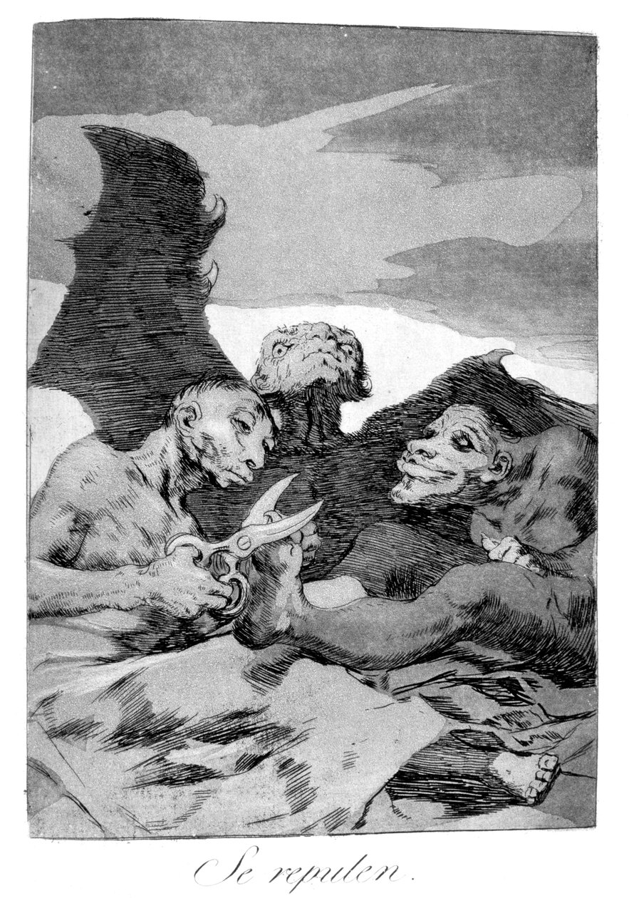 Eles se enfeitam, 1799 de Francisco de Goya