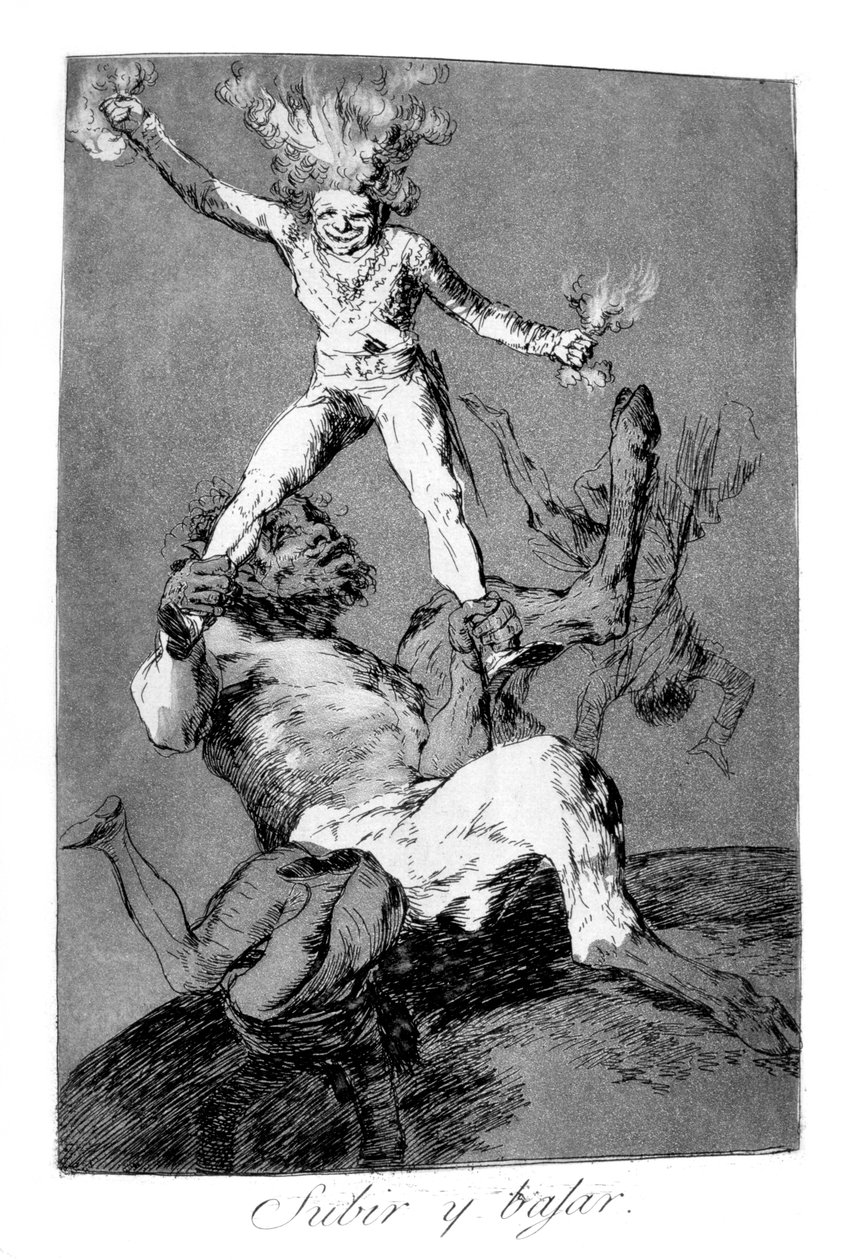 Para subir e descer, 1799 de Francisco de Goya