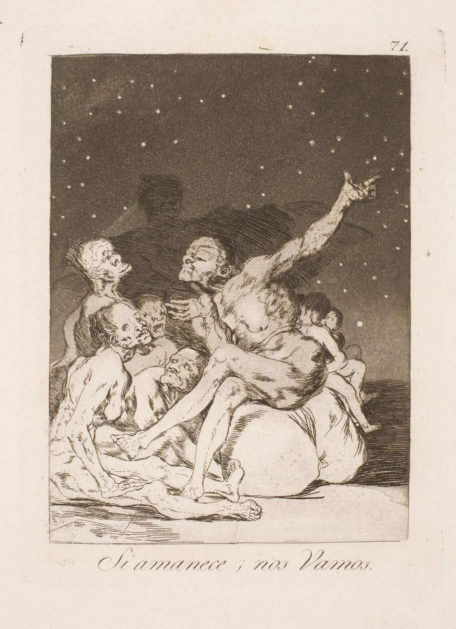 Ao amanhecer devemos partir de Francisco de Goya
