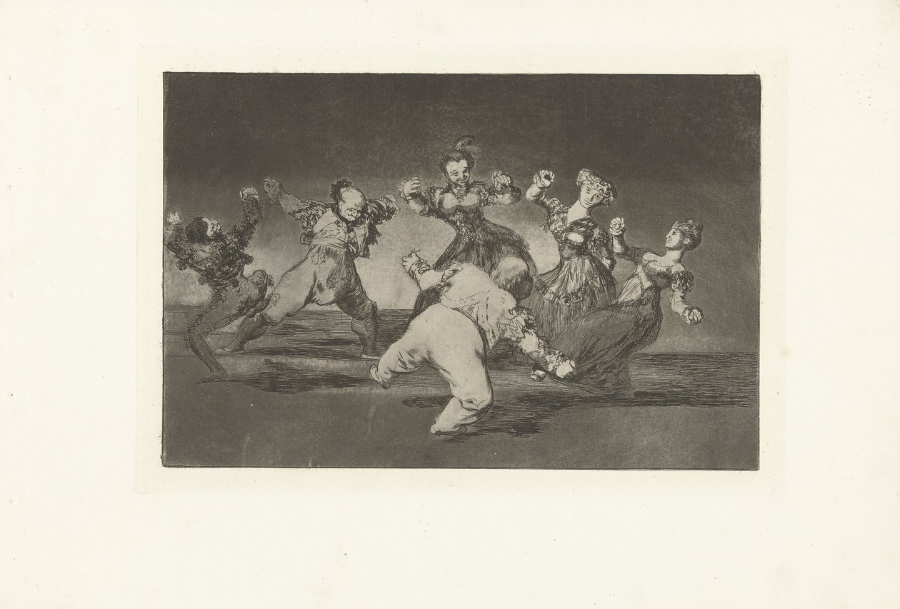 Feliz tolice Alegre diferente Los Disparates (The follies) (título da série) Los Proverbios (Os Provérbios) (título da série) de Francisco de Goya