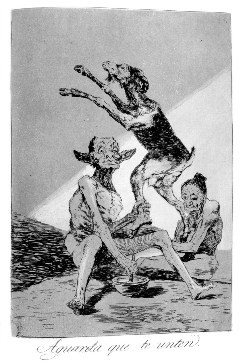 Espere até você ser ungido, 1799 de Francisco de Goya