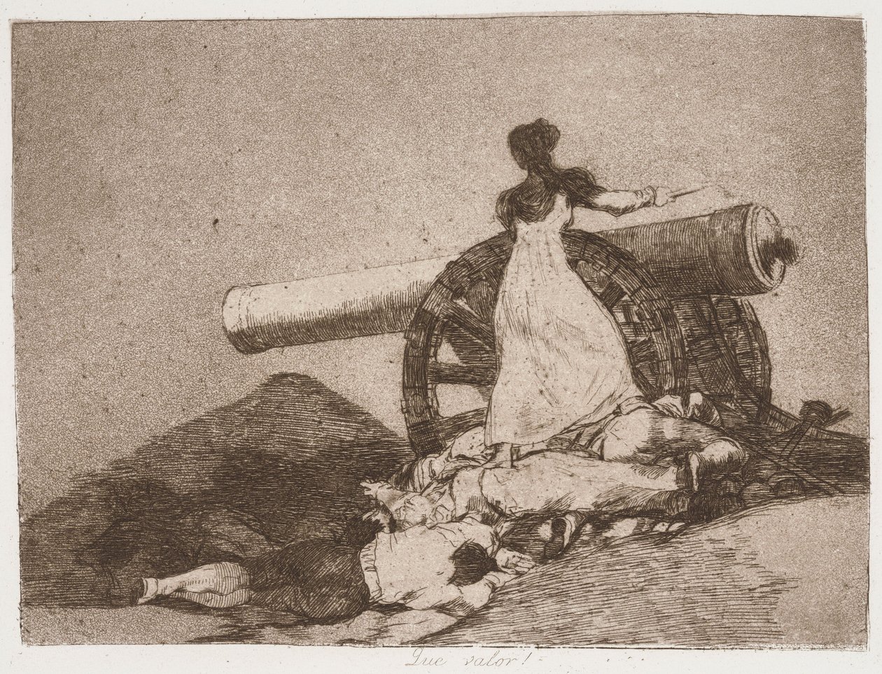 Que coragem! da série «Os desastres da guerra» de Francisco de Goya