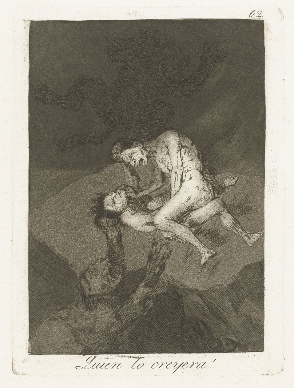 Wie tinha esse gedacht! Quem acreditaria! (título no objeto) Los Caprichos (título da série) de Francisco de Goya