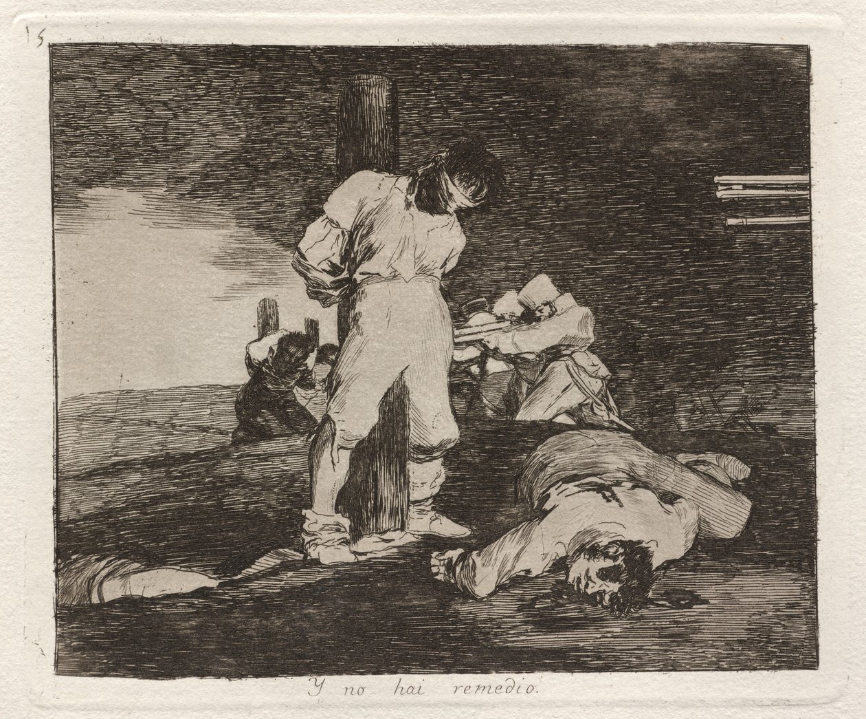 Y no hai remedio (e não há ajuda para isso) de Francisco de Goya
