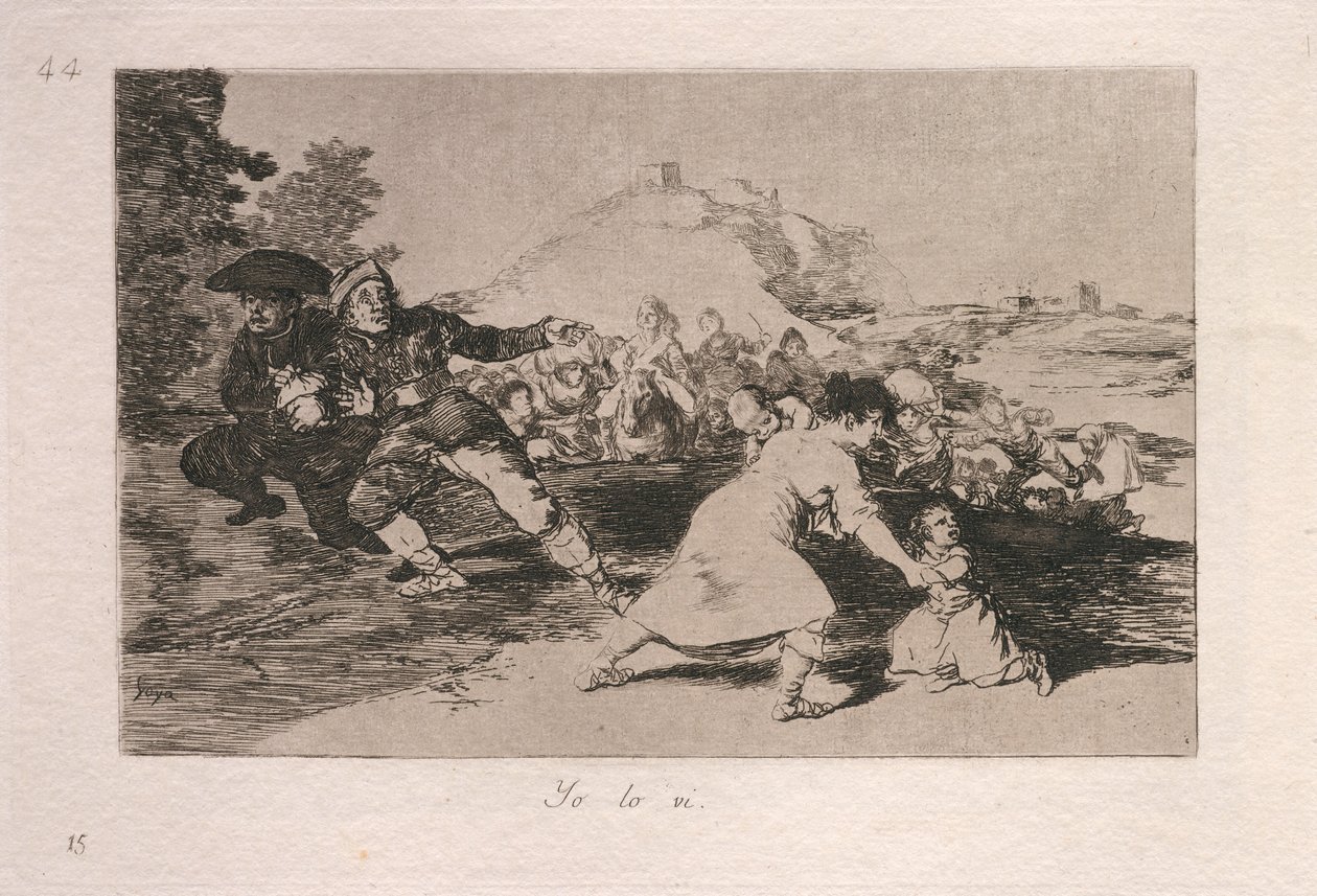 Yo lo vi (eu vi) de Francisco de Goya