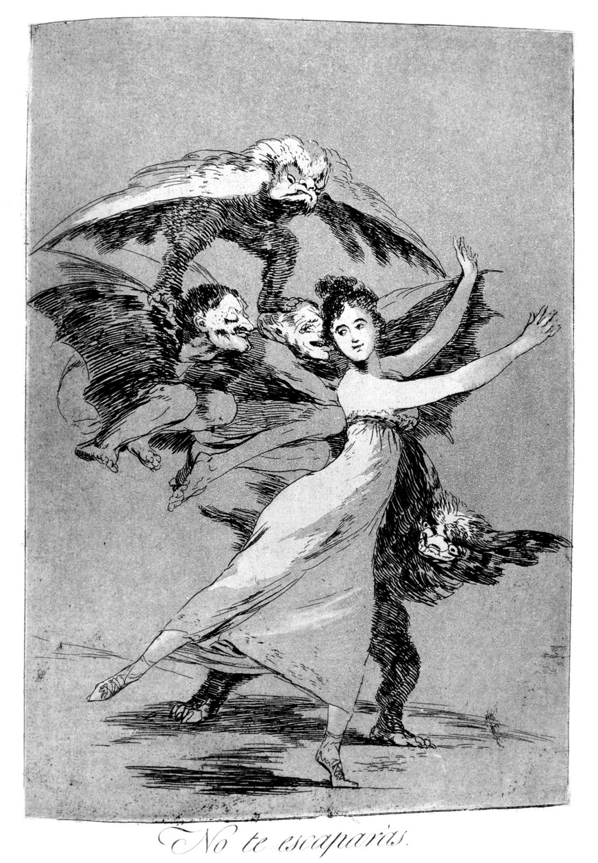 Você não vai escapar, 1799 de Francisco de Goya