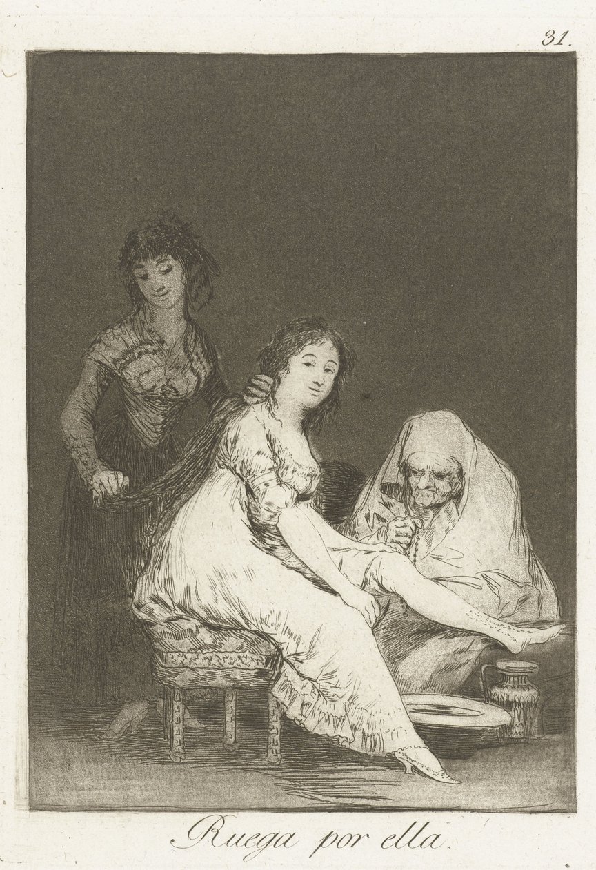 Ela reza por ela de Francisco de Goya