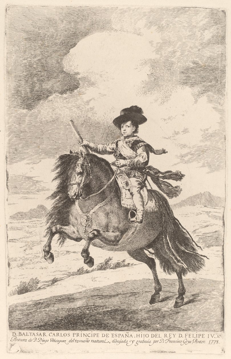 Baltasar Carlos de Francisco de Goya after Diego Velázquez