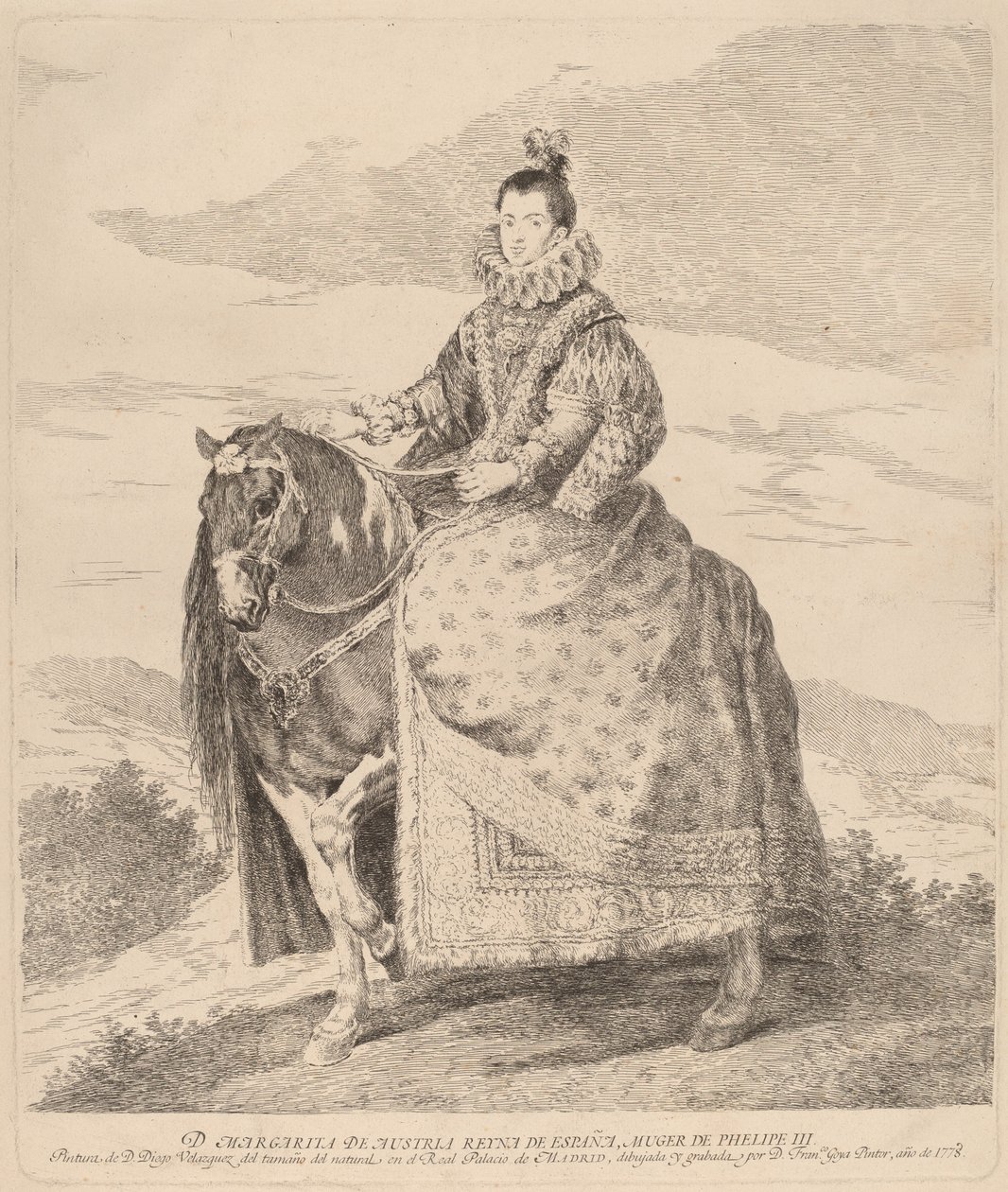 Margarida da Áustria de Francisco de Goya after Diego Velázquez