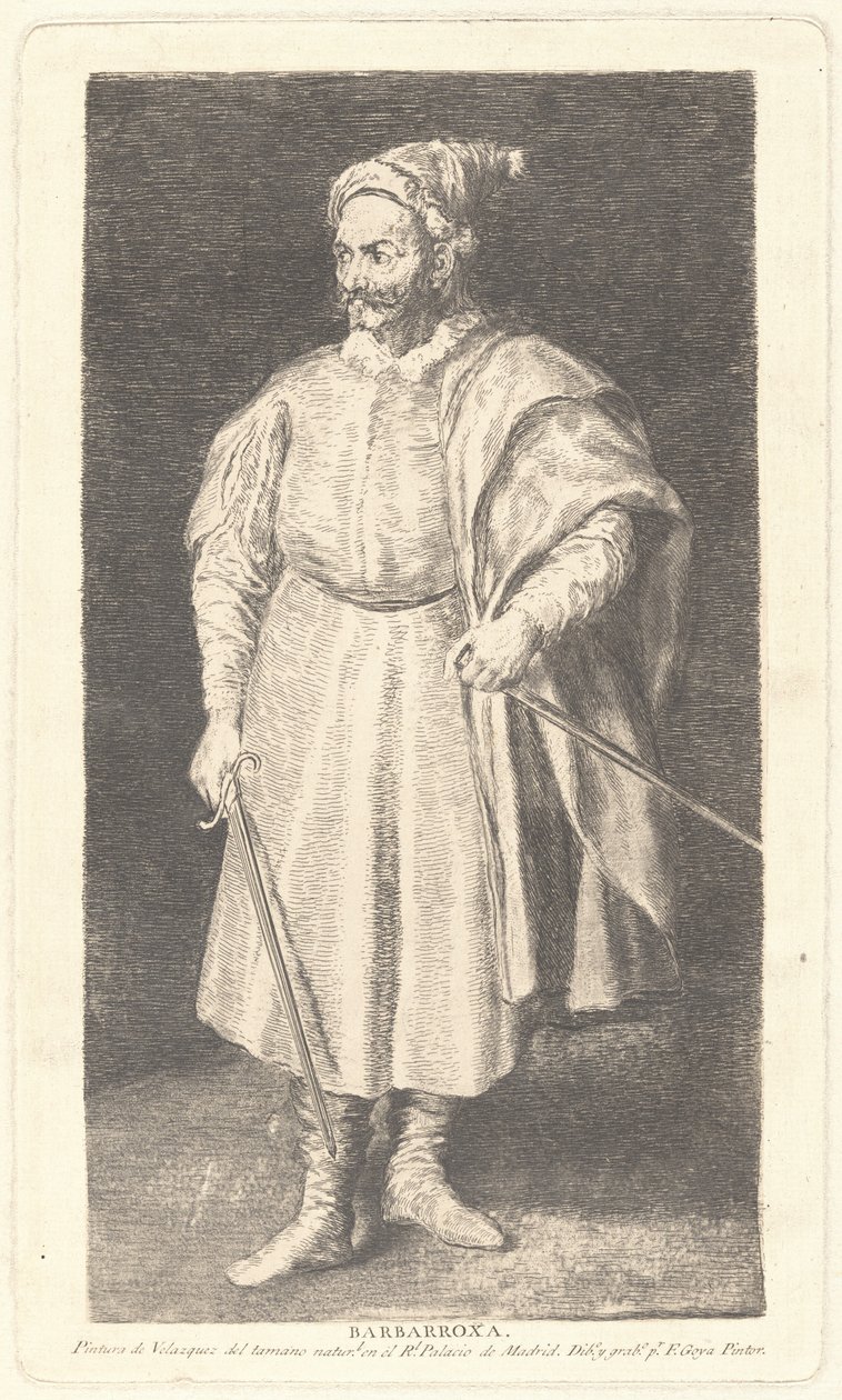 O Bobo Barbarroja de Francisco de Goya after Diego Velázquez