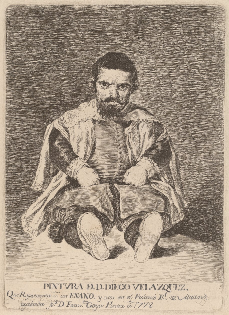 Um anão (um anão) de Francisco de Goya after Diego Velázquez
