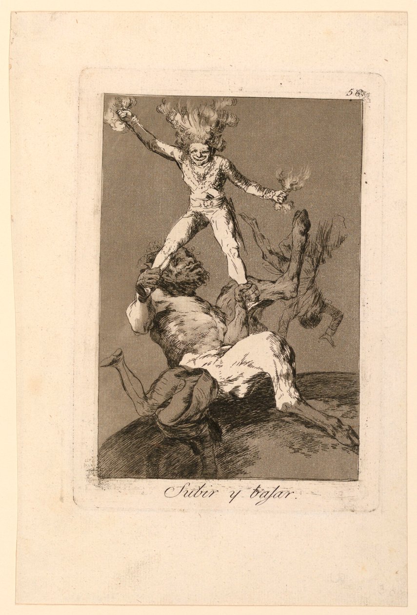 Para cima e para baixo de Francisco de Goya y Lucientes