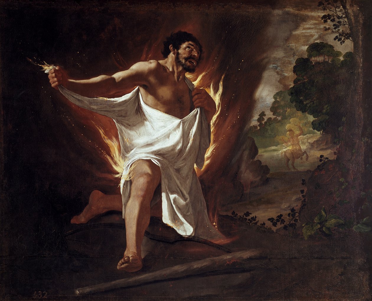 Fáticas de Hércules para Buen Retiro: Hércules Morente de Francisco de Zurbaran