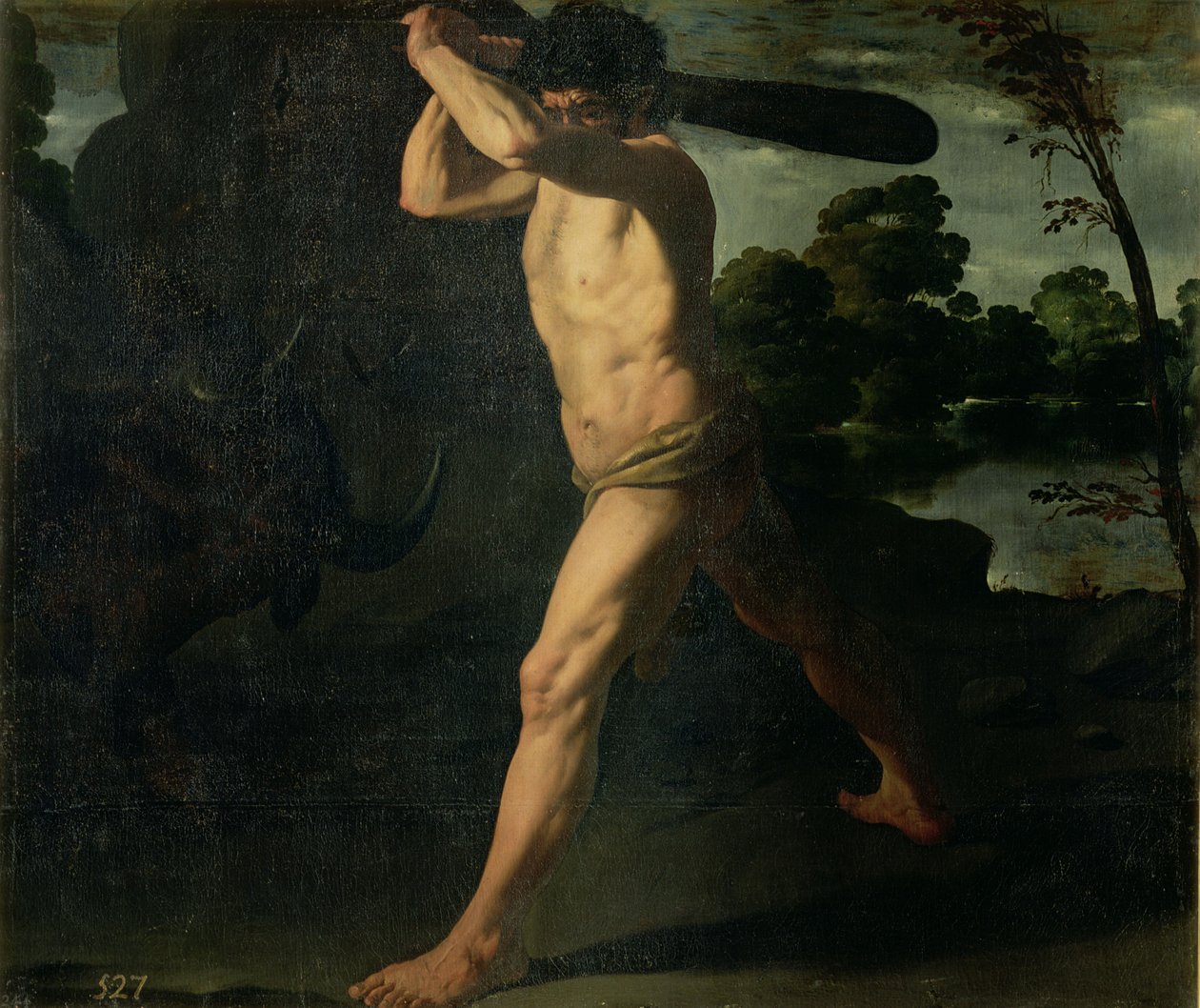 Hércules e o touro cretense de Francisco de Zurbaran