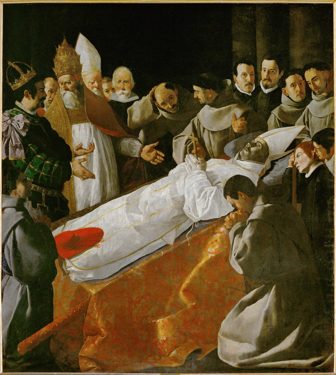 A exposição do corpo de São Boaventura ... de Francisco de Zurbaran