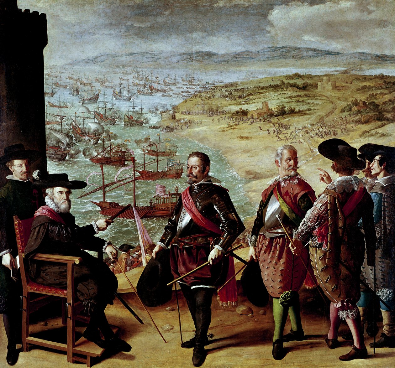 Batalhas pintadas para o Buen Retiro: A defesa de Cádis contra os ingleses em 1627 de Francisco de Zurbaran