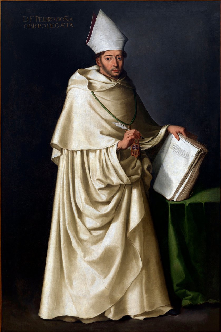 Pedro de Ona (1570-1643) por Zurbaran, Francisco, de (1598-1664). Óleo sobre tela, tamanho : 207x136, c.1630, Prefeitura de Sevilha de Francisco de Zurbaran