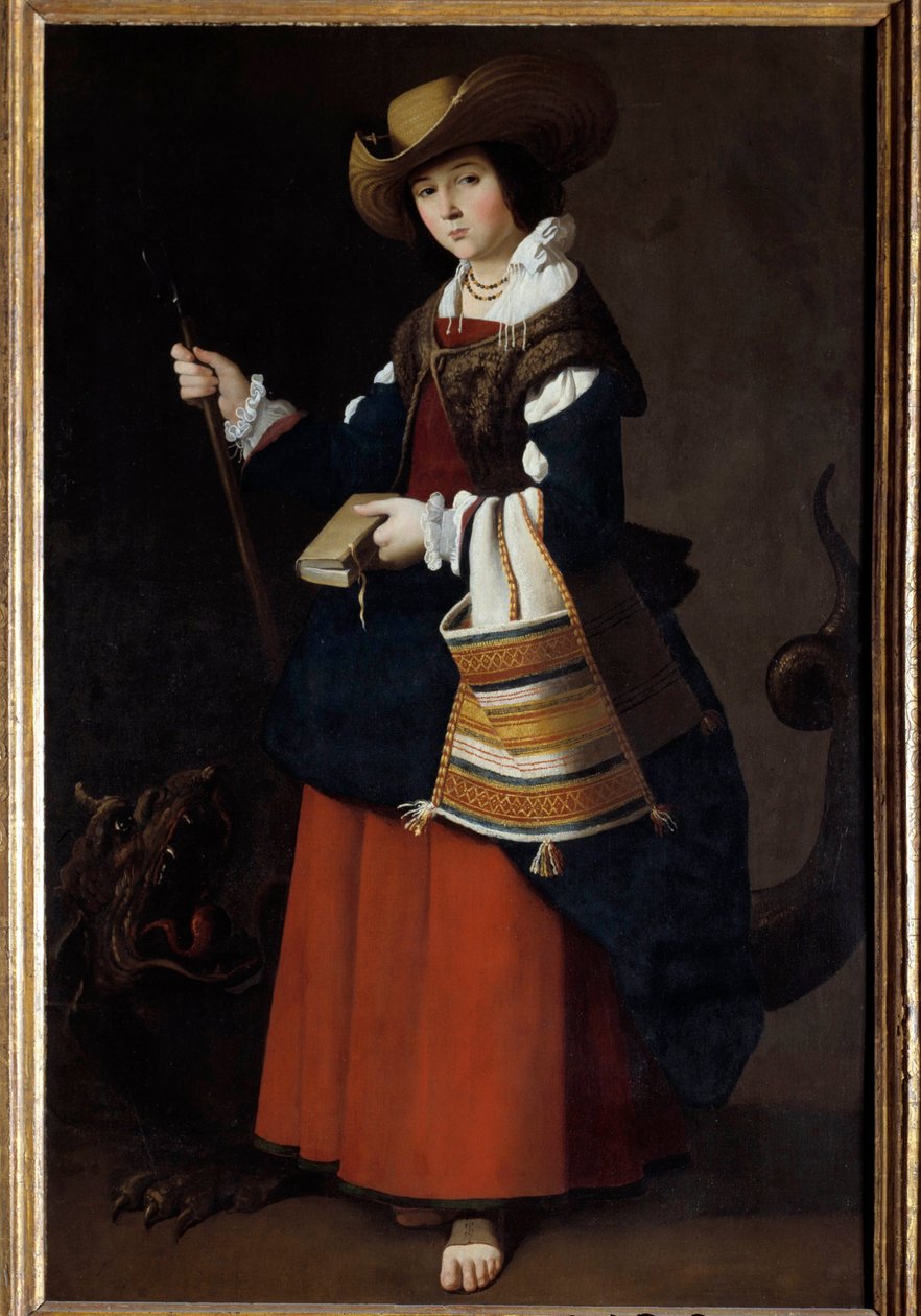 Retrato em pied de Saint Margarita d