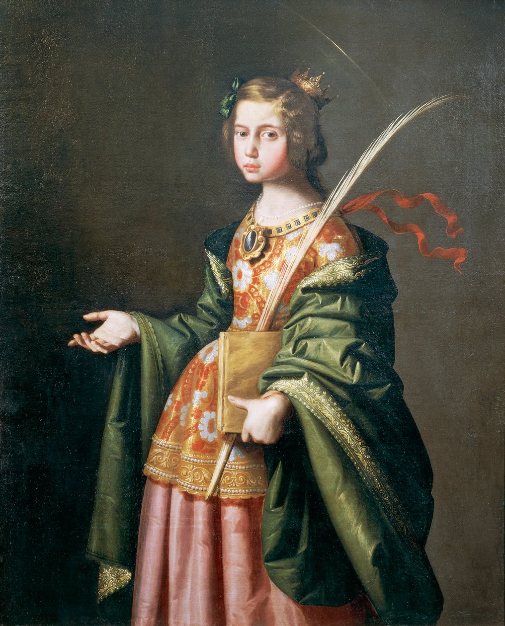 Retrato de Elizabeth da Turíngia de Francisco de Zurbaran