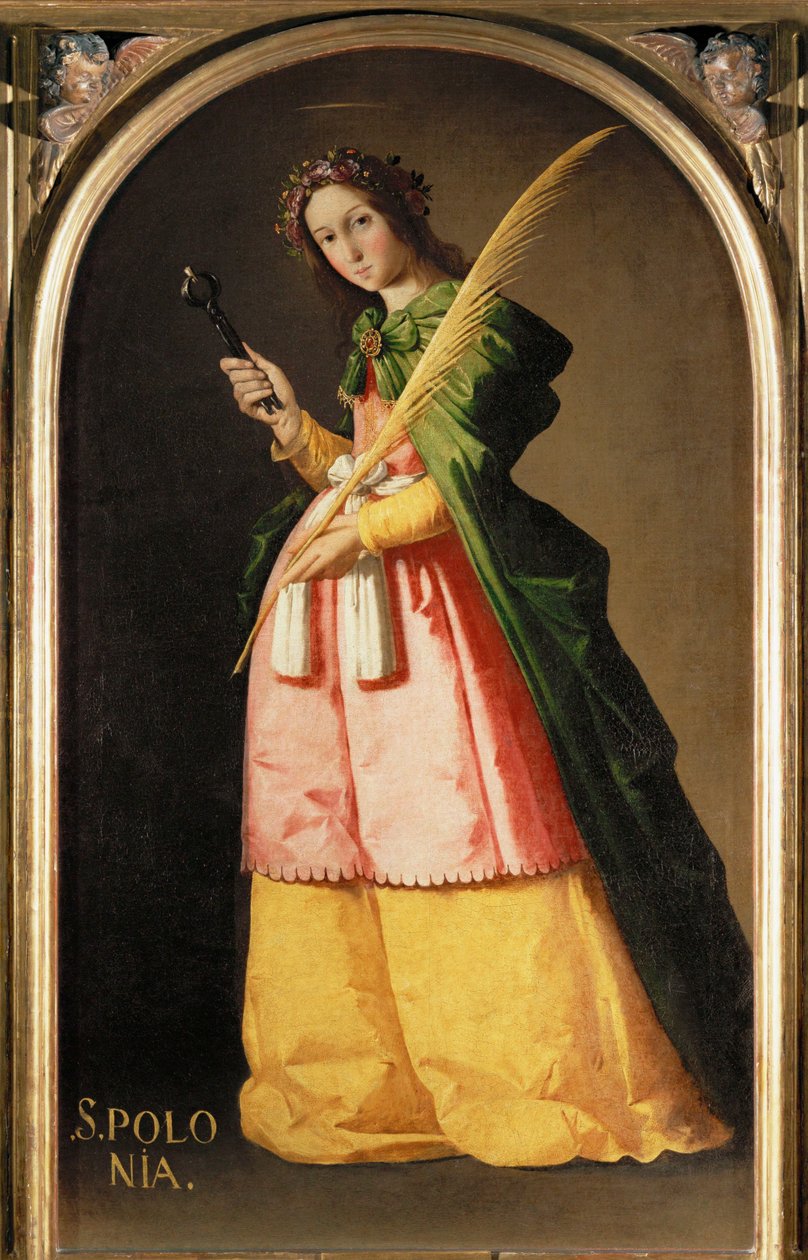 Santa Apolónia ... de Francisco de Zurbaran
