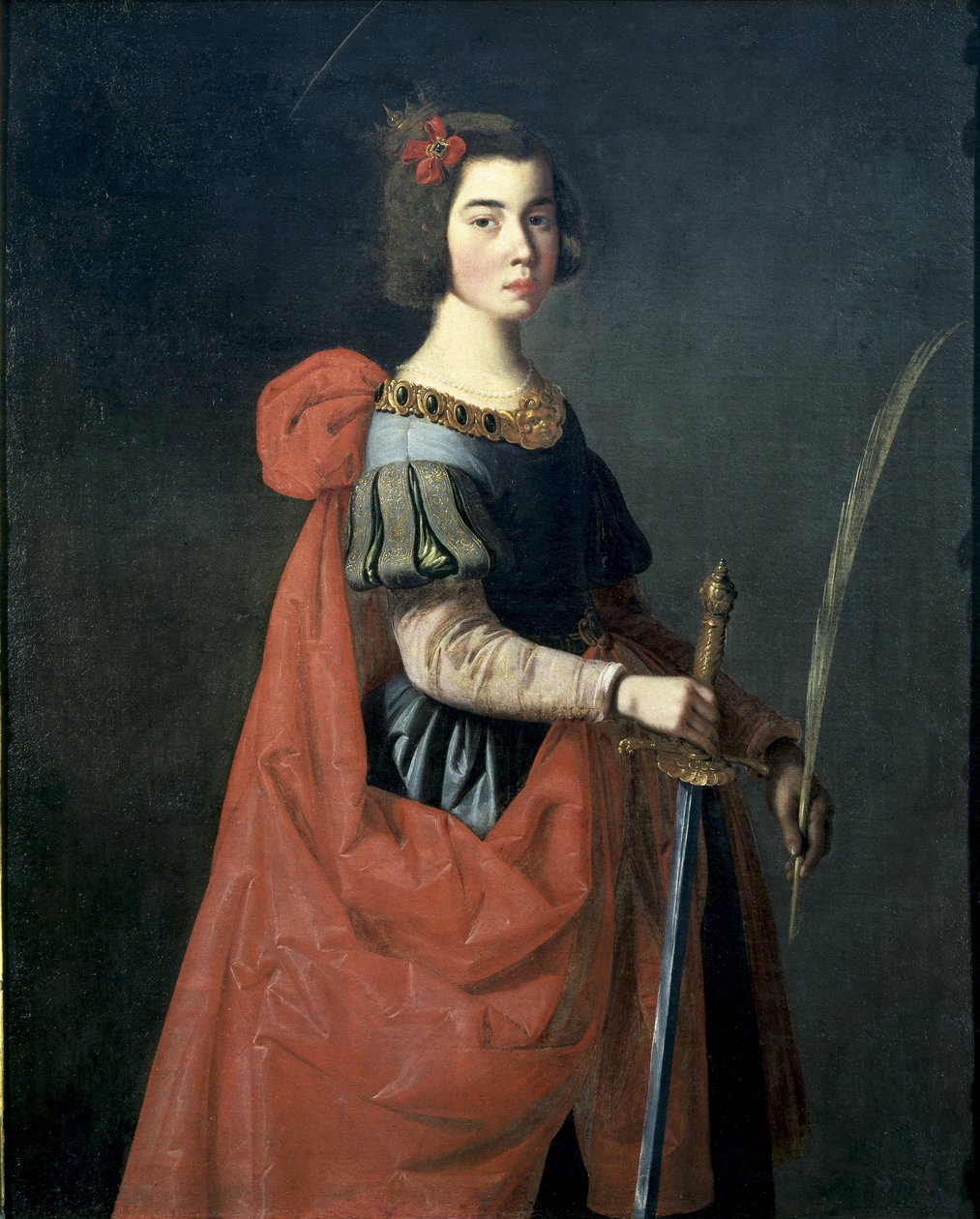 Santa Catarina de Alexandria. C. 1636 (óleo sobre tela) de Francisco de Zurbaran