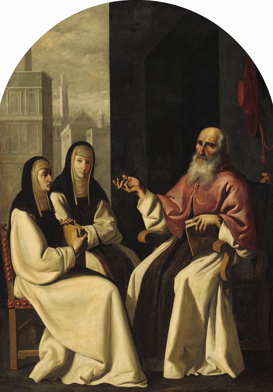São Jerônimo com Santa Paula e São Eustóquio, c. 16401650 de Francisco de Zurbaran