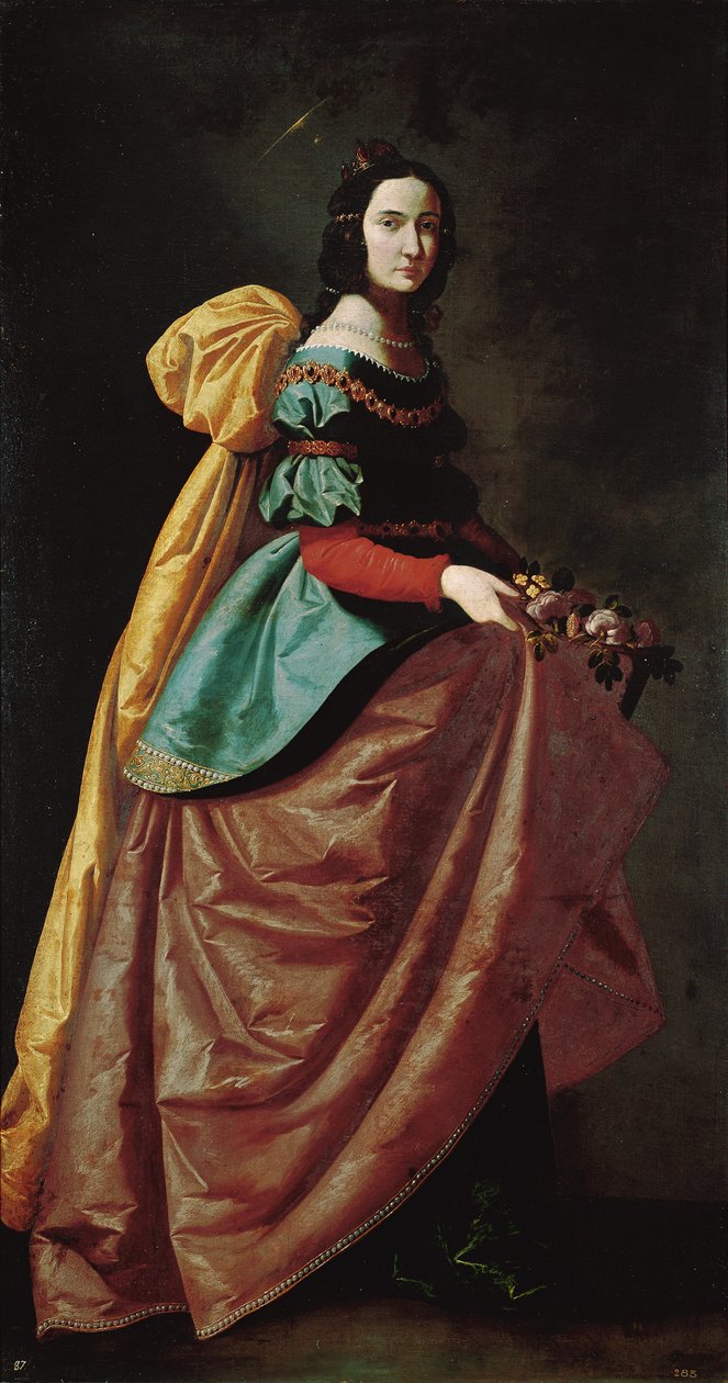 Santa Casilda de Toledo, c.1640 (óleo sobre tela) de Francisco de Zurbaran