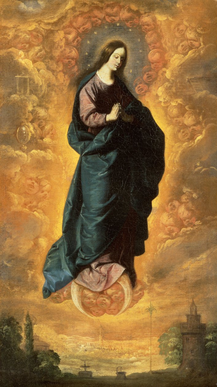 A Imaculada Conceição (óleo sobre tela) de Francisco de Zurbaran
