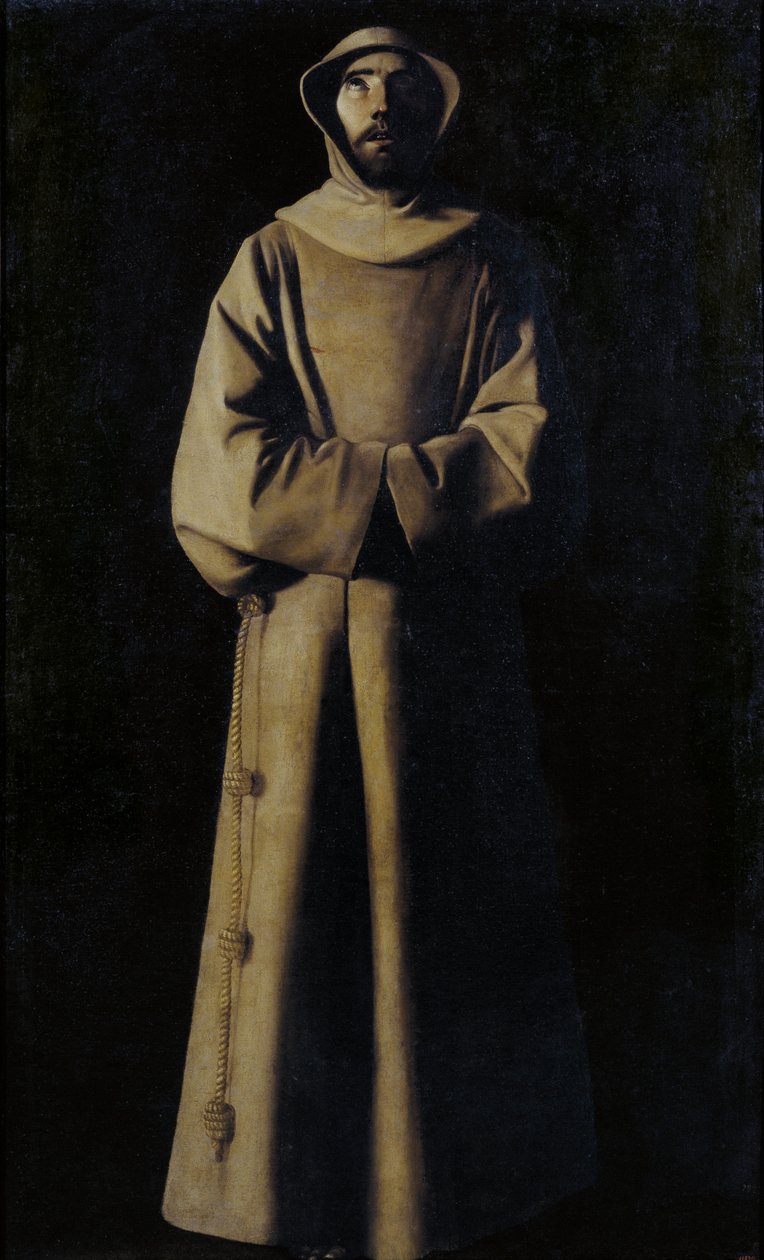 São Francisco de Assis segundo a visão do Papa Nicolau V de Francisco de Zurbaran