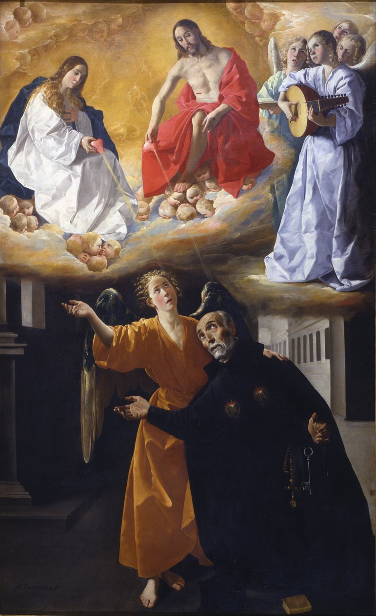 Visão do Beato Alonso Rodríguez de Francisco de Zurbaran
