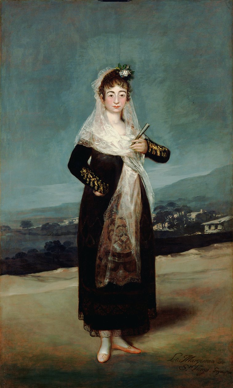 Retrato da Marquesa de Santiago de Francisco de Goya