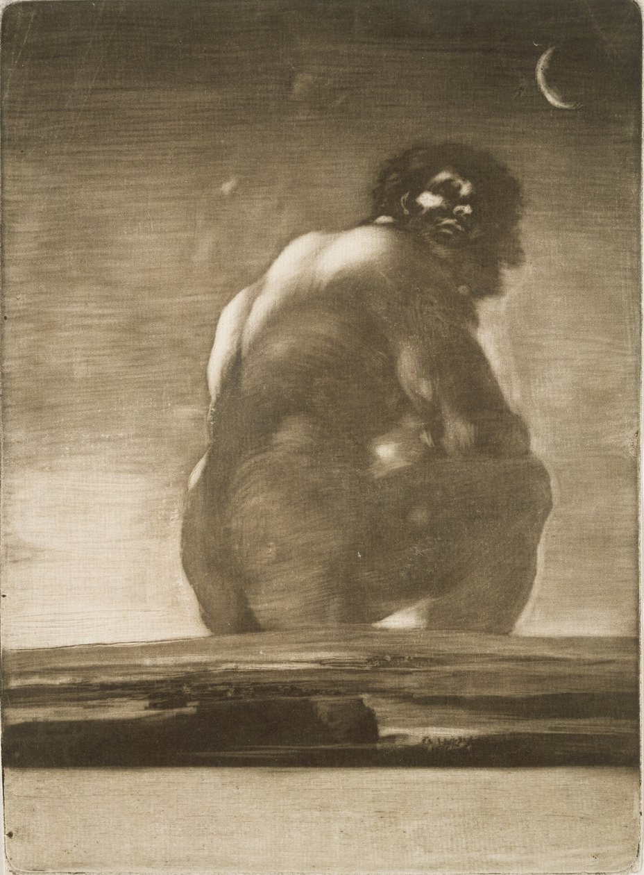 Gigante sentado de Francisco de Goya