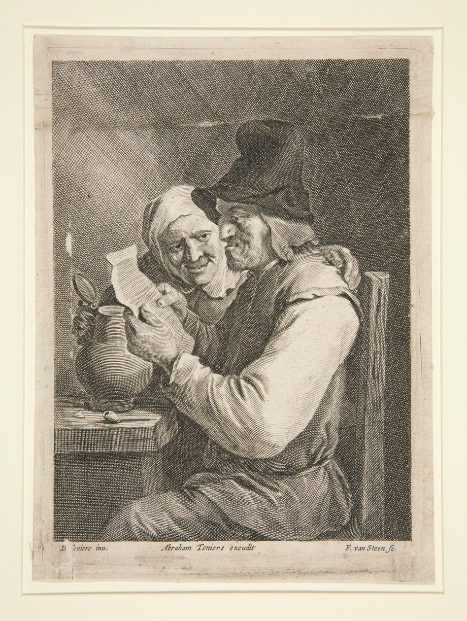 Leitura de uma carta de casal de Franciscus van der Steen