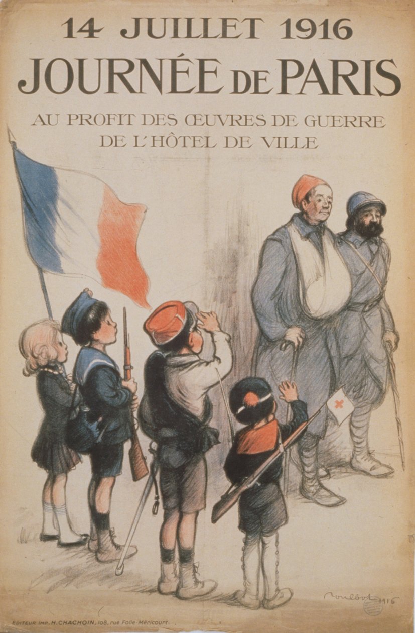 Dia de Paris. 14 de julho de 1916, 1916 de Francisque Poulbot