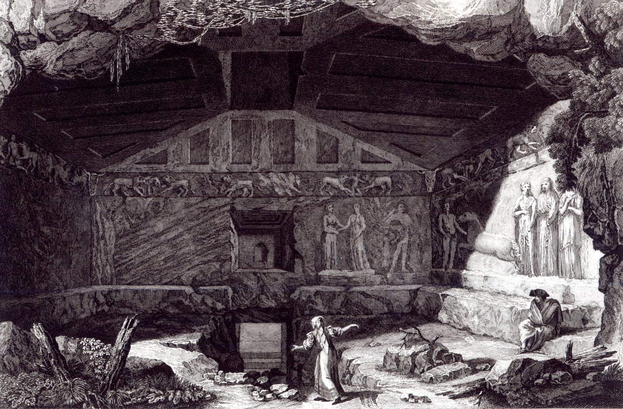 Tumba etrusca, c.1780 de Franciszek Smuglewicz